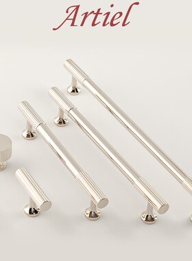 Artiel Artiel镀金桥钛银黄铜拉法国衣柜柜门抽屉把手彷古风格