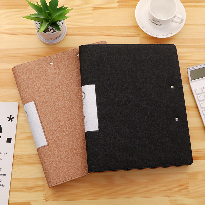 A4/A3双用文件夹o资料夹销售夹皮质经理夹合同夹签约本会议记录本