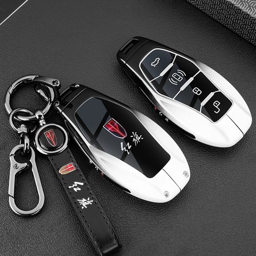 2025款红旗H5钥匙套HS5 H6 H9 HS7金属EQM5 EH7扣HS3PHEV车壳男士