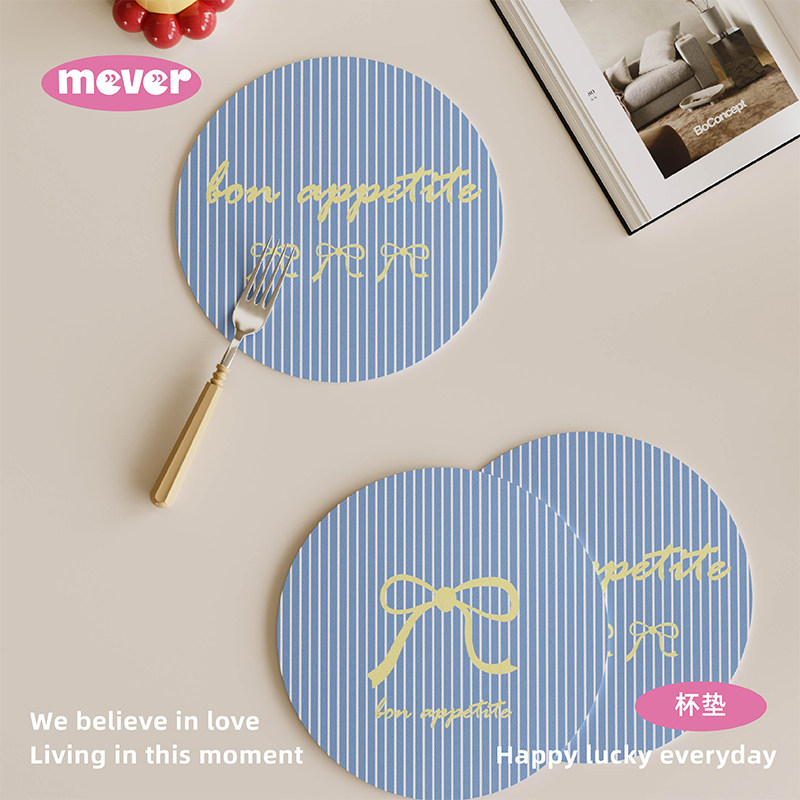 韩式ins奶油风吸水杯垫皮革餐垫防滑垫家用茶水咖啡机台面隔热垫,居家布艺,餐垫,淘宝优惠券,粉丝福利购,淘宝优惠卷