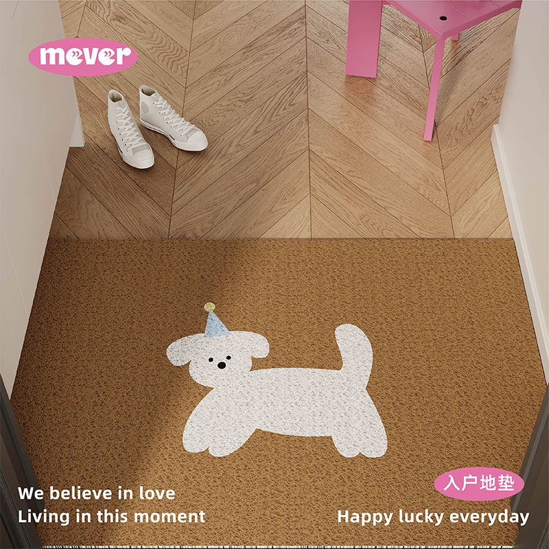 韩式简约ins风入户地垫丝圈防滑脚垫地毯进门垫玄关大门口可裁剪