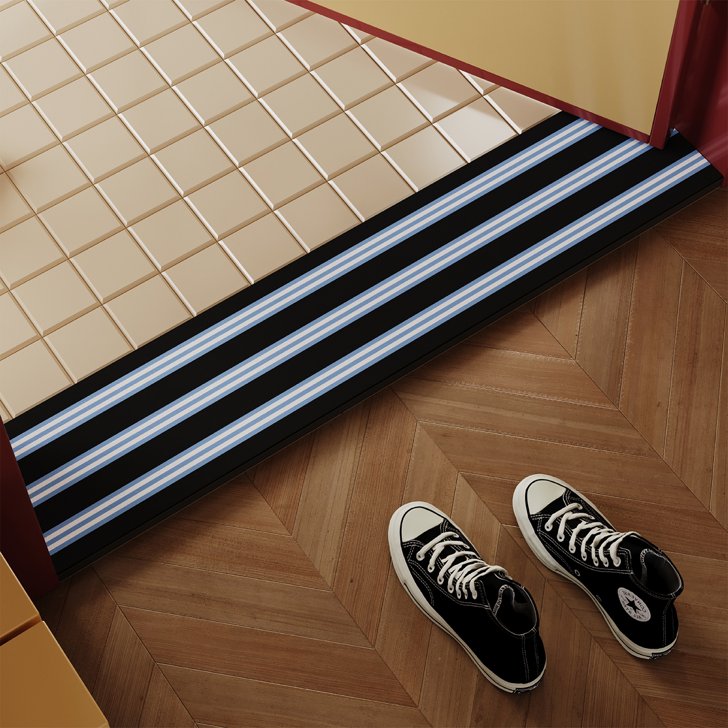 现代简约风门槛石地垫吸水防滑垫