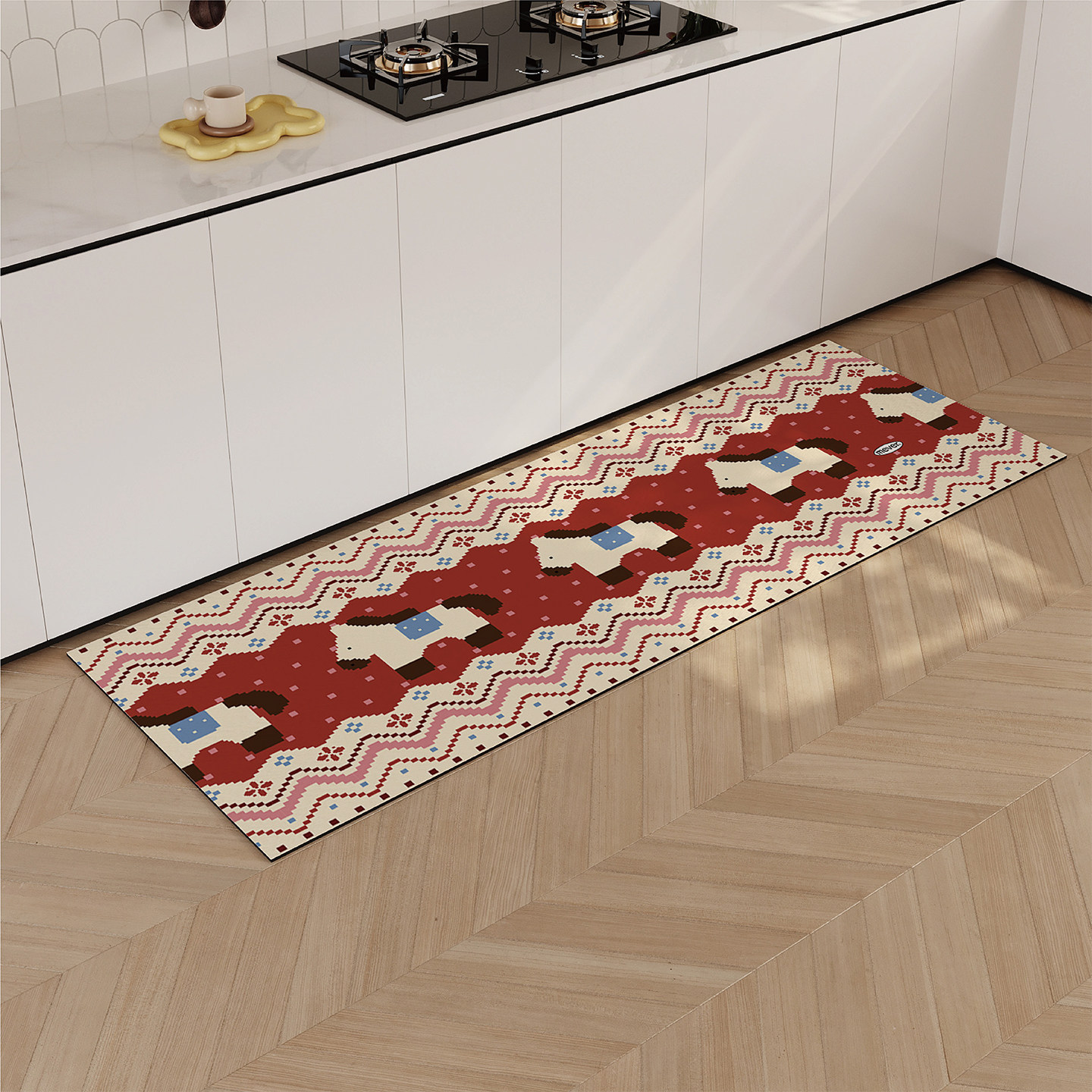 费尔岛小马厨房专用地垫吸水防滑防油免洗耐脏转角地毯硅藻泥脚垫,居家布艺,厨房地垫,淘宝优惠券,粉丝福利购,淘宝优惠卷