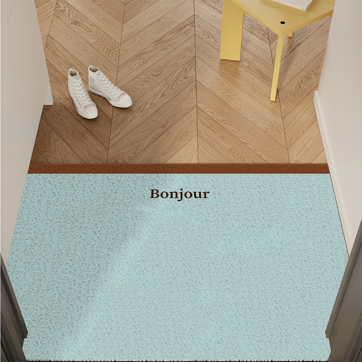 北欧简约风入户地垫丝圈防滑耐脏