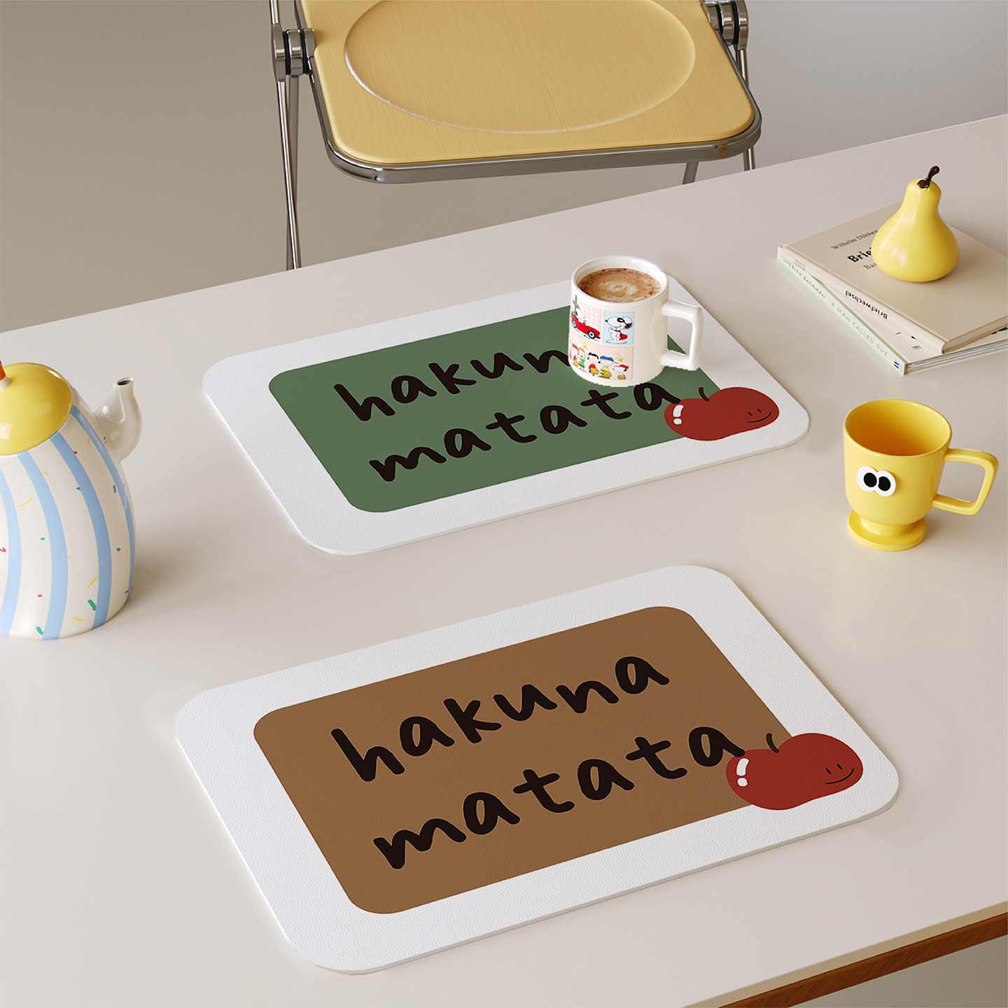 北欧简约风西餐垫皮革桌垫防水防油防烫免洗高级感隔热垫小块杯垫,居家布艺,餐垫,淘宝优惠券,粉丝福利购,淘宝优惠卷