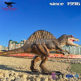 大型棘背龙模型景区室外活体仿生恐龙模型制作厂家电动恐龙