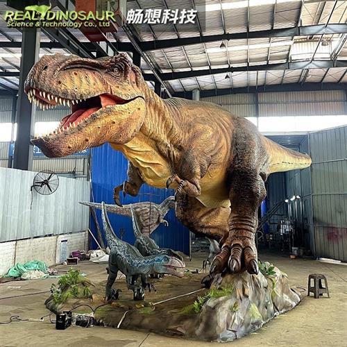 景区文旅公园仿真恐龙模型儿童乐园硅胶大型机电仿真恐龙制作