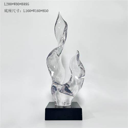 现代客厅抽象艺术透明树脂雕塑摆件酒店样板房办公桌电视柜工艺品,家居饰品,落地摆件,淘宝优惠券,粉丝福利购,淘宝优惠卷