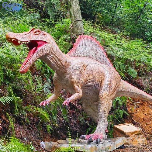 大型仿真恐龙模型恐龙园酒店房地产展览雕塑机械电动棘龙厂家定制