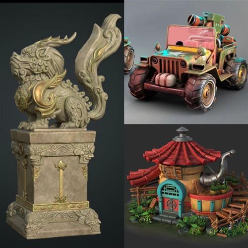 年次世代场景网络班教程d模型建模贴图材质pbr全流程制作课程