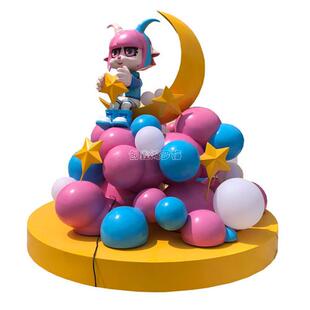 厂家供应玻璃钢街区景点美陈雕塑摆件商场圣诞美陈景点装饰雕塑