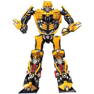 超大型变形金刚模型金属摆件铁艺大黄蜂擎天柱雕塑机器人米