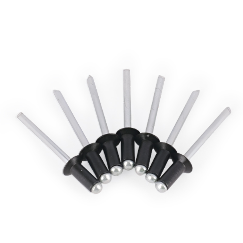 烤漆沉头铝合金开口M2M3M4M5抽芯铆钉烤黑平头铝制黑色拉钉拉柳钉