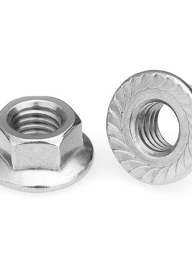 盖驰304/316不锈钢六角法兰螺母螺丝帽 M3M4M5M6M8M10M12M14M16mm