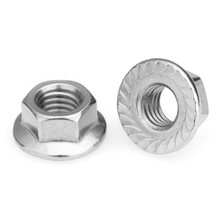 盖驰304 M3M4M5M6M8M10M12M14M16mm 316不锈钢六角法兰螺母螺丝帽