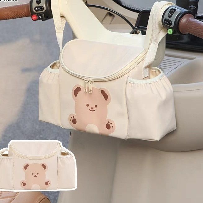 新款电动车三轮车挂包婴儿车前置收纳包多功能车载储物箱防水防晒