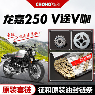 龙嘉V途/V咖LJ250-2V-3V-6V-7V原厂大小链轮牙盘征和油封链条套链
