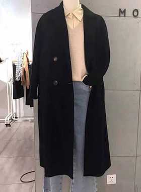 MM商场同款断码特价2025冬季新款羊毛双面呢大衣外套女5CA170564