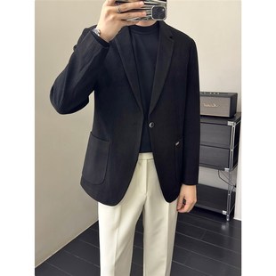 暗条纹休闲西服男商务通勤修身 新品 新款 里奈男装 轻熟风 2025秋季