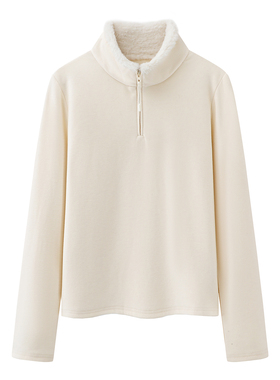 【杰哥粉丝专享】8578柔软亲肤半拉链立领修身保暖长袖打底衫