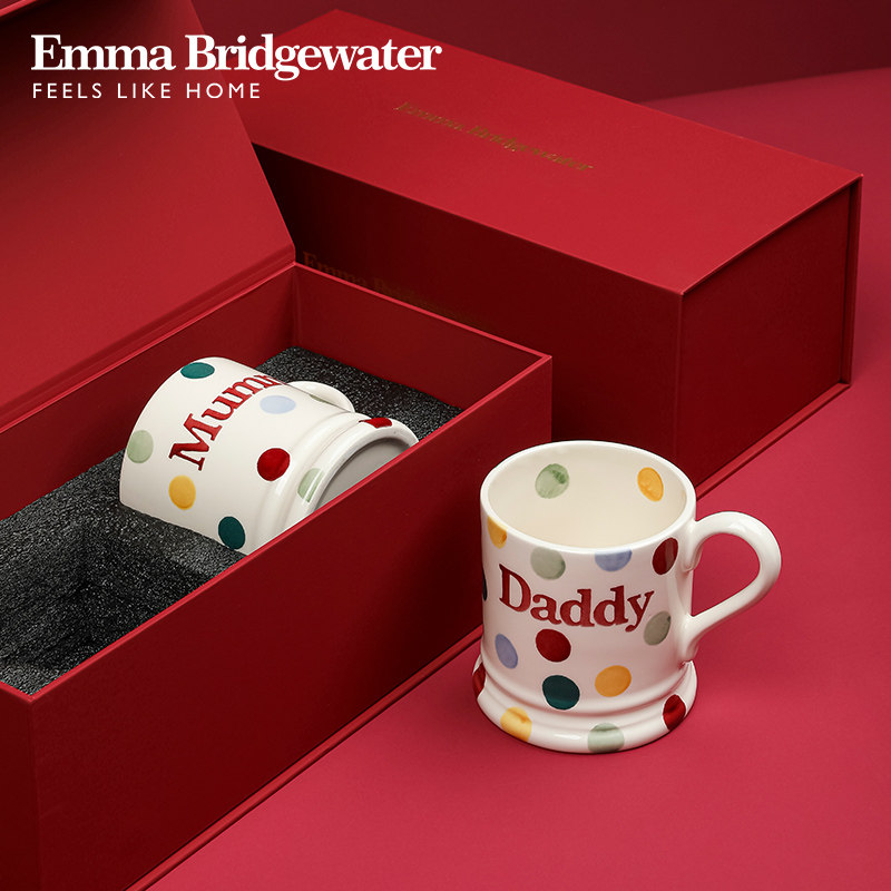 礼盒装Emma Bridgewater陶瓷咖啡水杯情侣对杯新年新结婚礼物,餐饮具,马克杯,淘宝优惠券,粉丝福利购,淘宝优惠卷