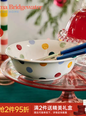 Emma Bridgewater波点麦片碗餐碗餐具釉下彩陶瓷emmabrigewater