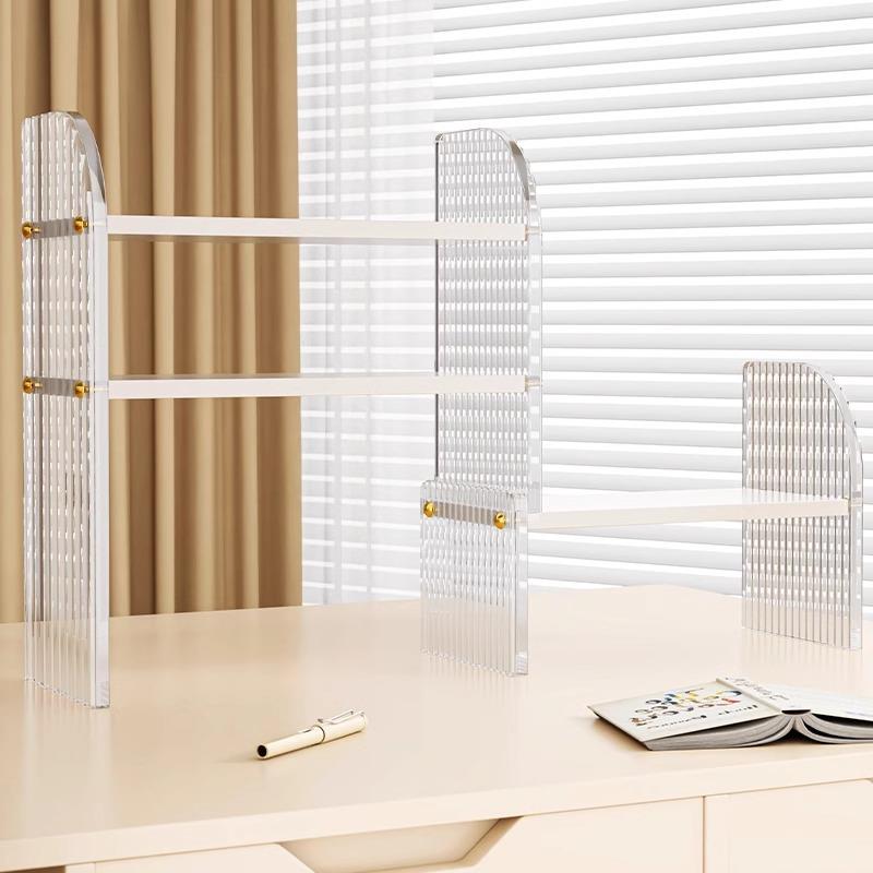 办公桌置物架书立架文件架桌面书本收纳盒书桌书夹收纳架学生书架