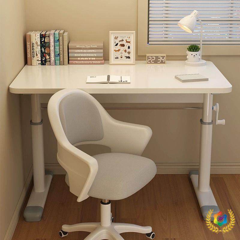 高度可调节升降桌双人书桌家用卧室单人简易电脑桌舒服办公桌子