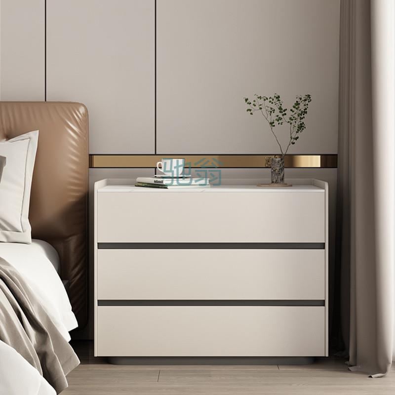 FN6（店铺爆款）实木三层床头柜简约现代卧室家用床边抽屉收纳柜