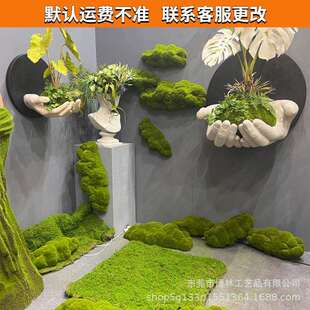 博林仿真苔藓绿色假苔藓植物墙青苔微景观造景装饰草坪草皮