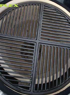 24英寸 kamado Cast Iron cooking grill 陶瓷烧烤炉四瓣铸铁烤网