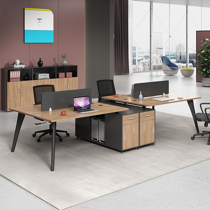 职员办公桌办公室2/4/6人位桌椅组合简约现代员工位卡座桌子家具