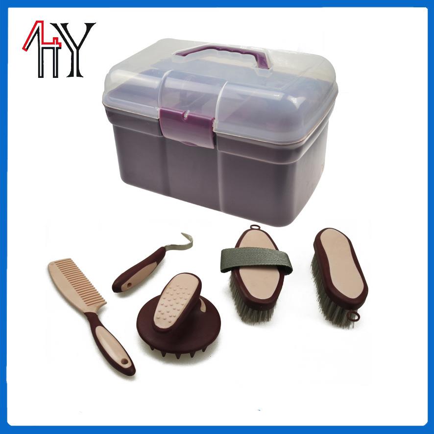 马具洗马刷马套装塑料盒马刷马匹清洁工具组合马具马刷套装箱子