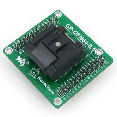 MLF64QFN64QFN-64B-0.5-01通用测试座带排针兼容2.54mm万用板