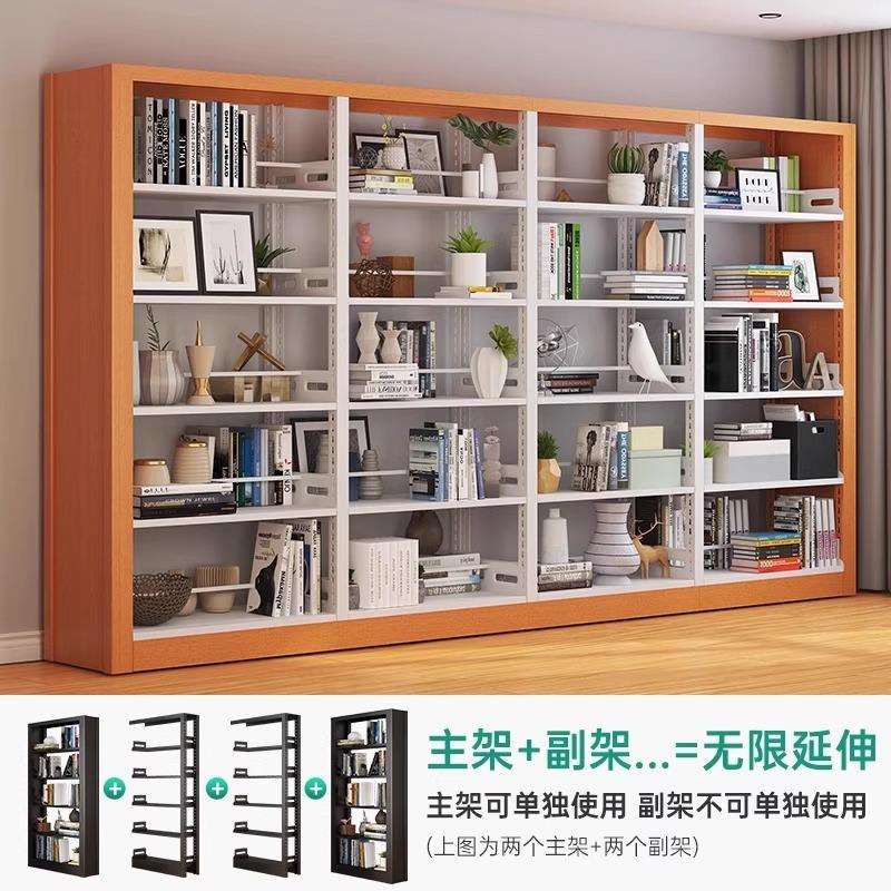 图书馆书架钢制书店学校单双面资料架阅览室档案架铁架铁皮储物架