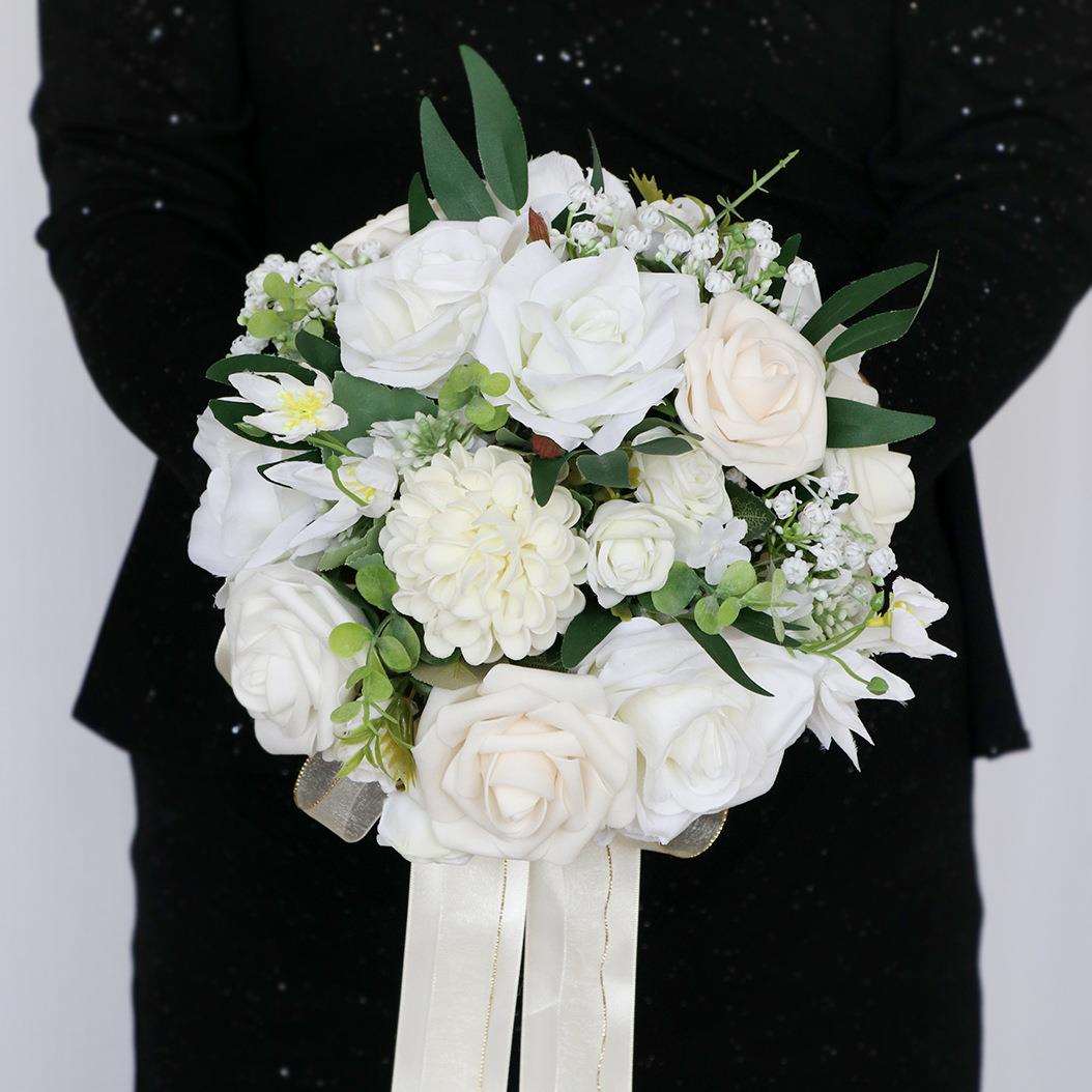森系婚礼新娘手捧花热卖结婚拍照道具家居装饰花束婚庆用品