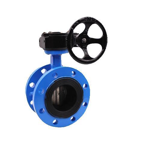 D341X-16/10Q手动软密封涡轮涡杆法兰蝶阀DN50 65 80 100 150