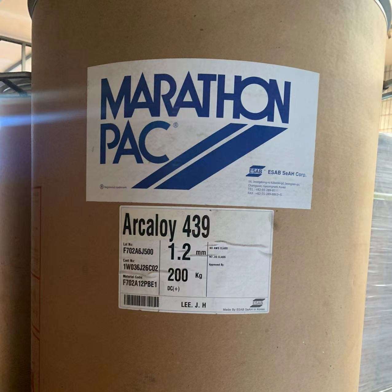 伊萨Arcaloy439不锈钢桶装焊丝Arcaloy439Ti不锈钢药芯焊丝