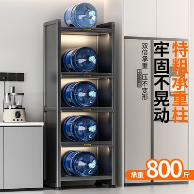 2025新款多功能夹缝厨房置物架落地多层微波炉收纳柜家用餐边柜子