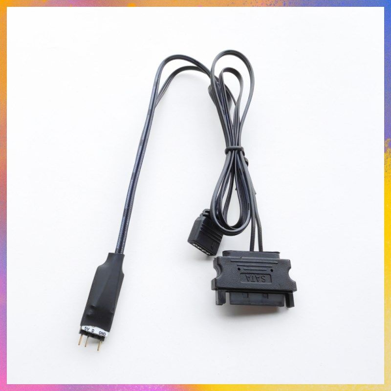 主板12V4针RGB转5V3针ARGB幻彩神光同步 转换精灵支持主板软件控