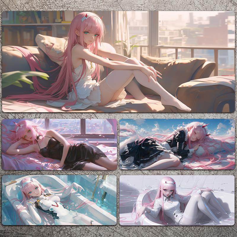 国家队02鼠标垫超大号男生动漫二次元电竞游戏电脑键盘家用桌面垫