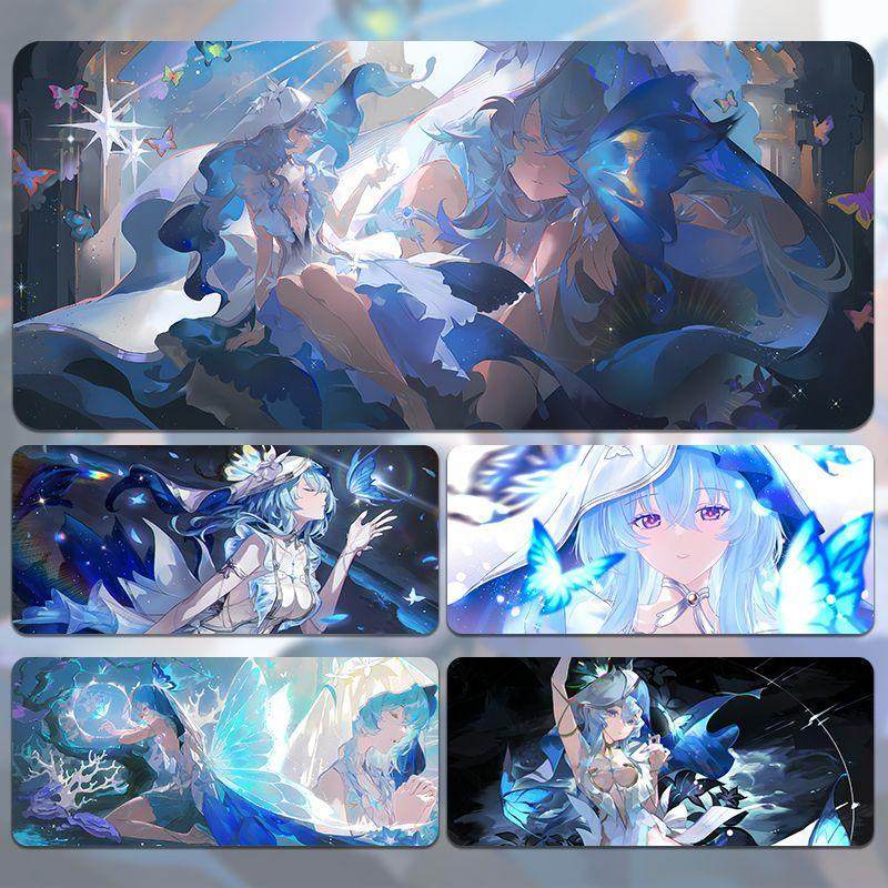 鸣潮守岸人鼠标垫超大号电竞游戏防滑键盘垫办公电脑桌面垫滑鼠垫