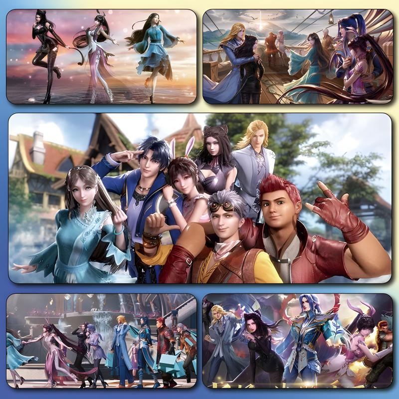 斗罗大陆鼠标垫小舞唐三哥宁柔柔千仞雪慕白桌垫动漫学生键盘桌垫