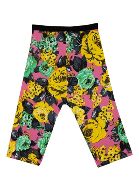 MSGM印花牛仔裤女高腰春夏新款修身显瘦民族风潮流时尚铅笔小脚裤