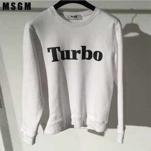 MSGM意大利潮牌圆领套头情侣卫衣