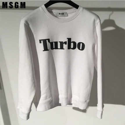 MSGM意大利潮牌圆领套头情侣卫衣