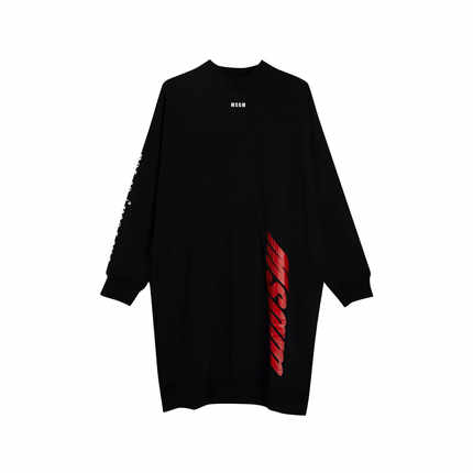 全新未使用MSGM LOGO字母印花卫衣裙