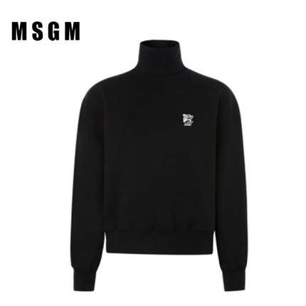 MSGM圆领套头长袖卫衣