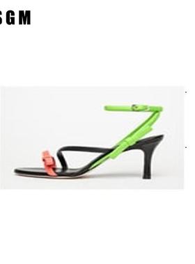 孤品特价MSGM女式优雅时尚百搭高跟凉鞋