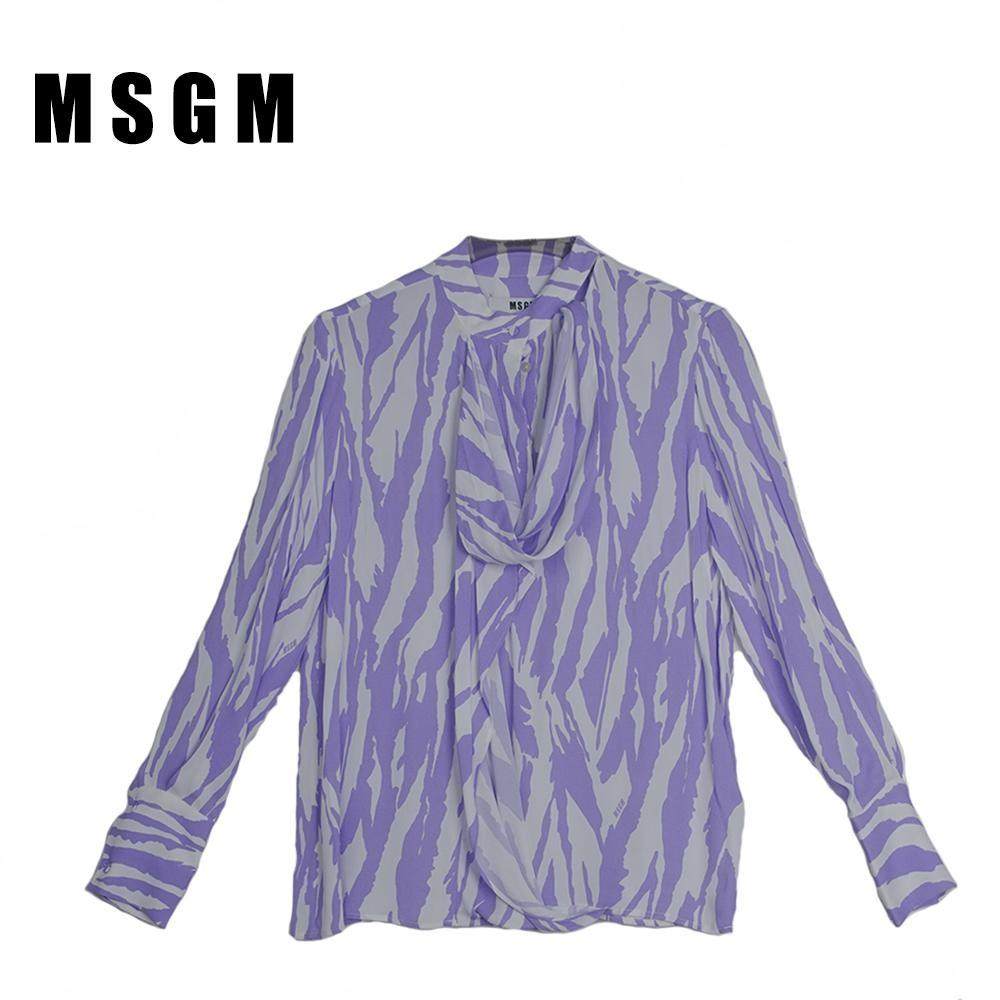 舒适百搭衬衫印花长袖MSGM